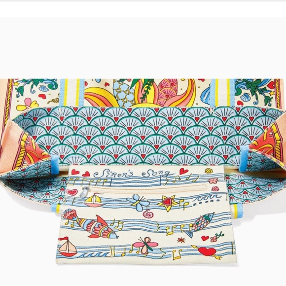NWT Brighton Mermaid Siren Song Canvas Tote New in Package - Picture 4 of 6